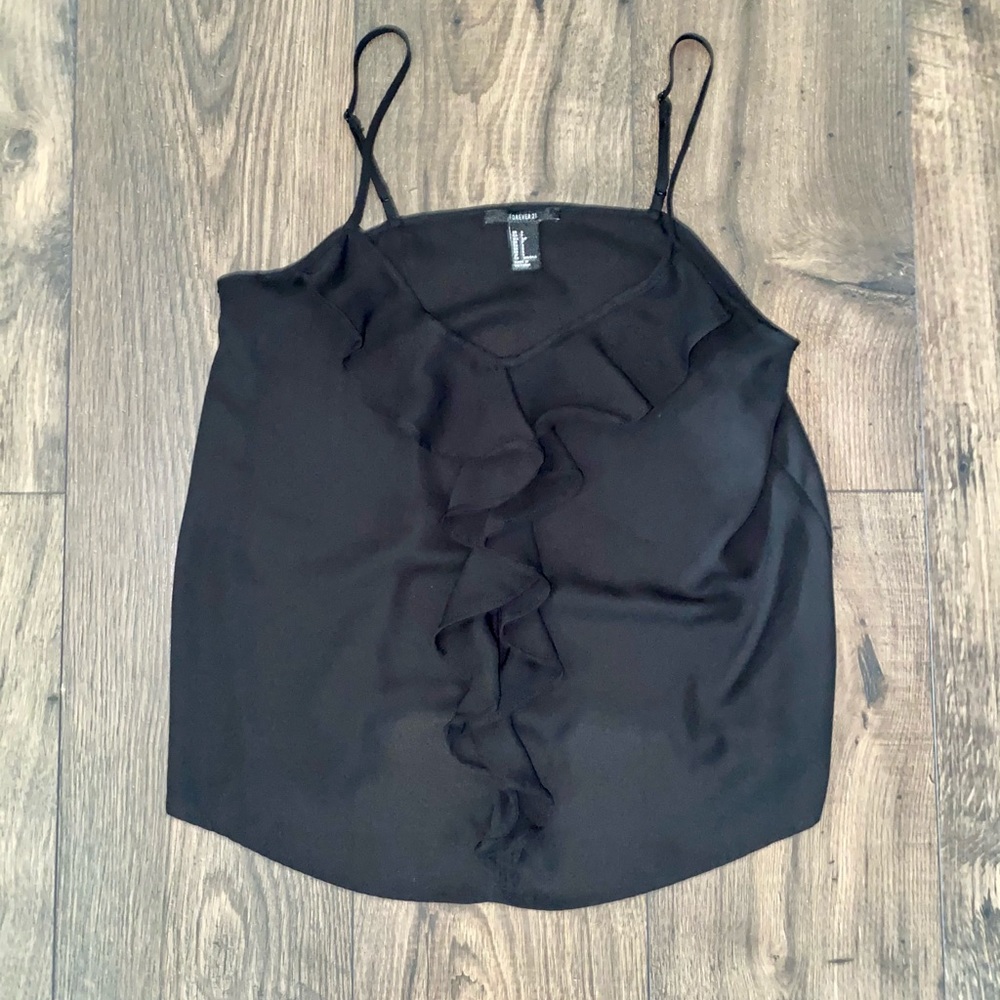 F21 Sheer Black Dress Tank